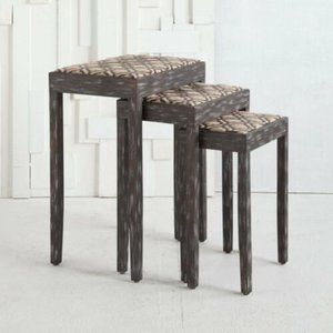 Mercana Dempster Wooden Nesting Tables Brown Set 3